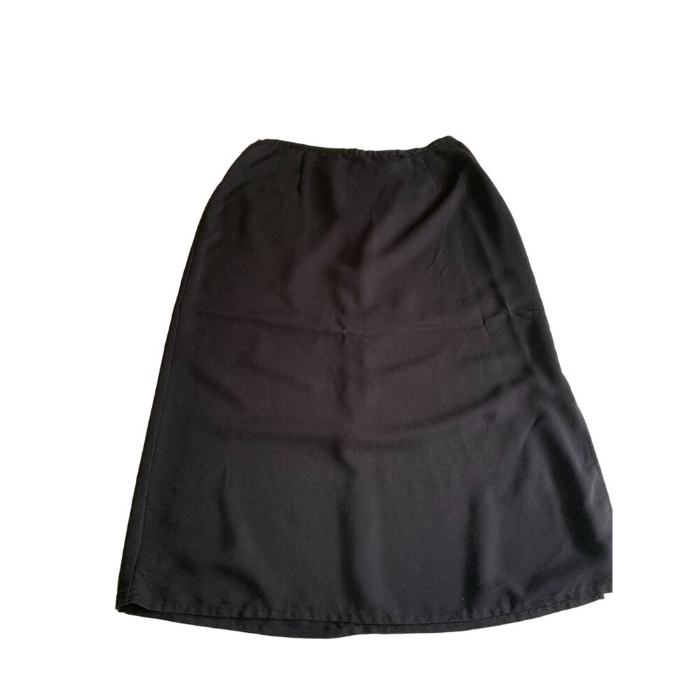 JH Collectibles Womens Size 16 W Black Midi Skirt Modest Back Zip 1736 Business